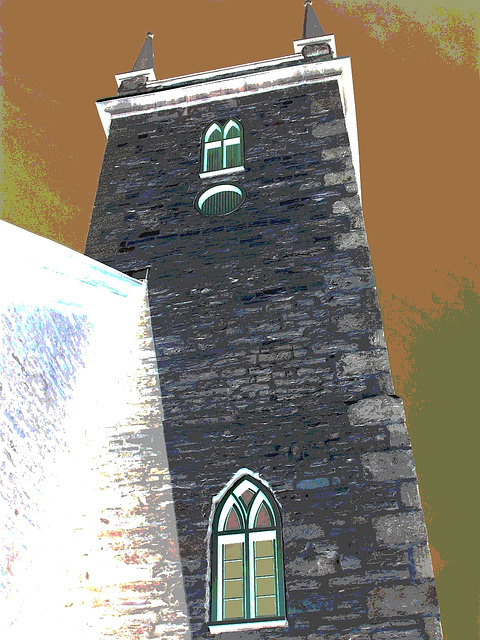 St.Mungos united cushing 1836 - Chatham ( Cushing).  Québec, CANADA.   19-03-2010 -  Négatif postérisé