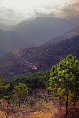 The road from Mongar to Tashigang