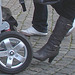 Kläd city Moms in white sneakers & high-heeled Boots / Ängelholm - Suède / Sweden.   23-10-2008