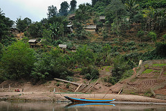 Premises on the hill at the Nam Ou river