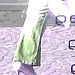 La Dame Hemlex en escarpins blancs / Hemtex Lady in white high heels shoes -  Ängelholm  /  Suède - Sweden.  23 octobre 2008 - RVB postérisé