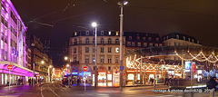 illumination 20/12/08 Place de l'homme de fer  Strasbourg