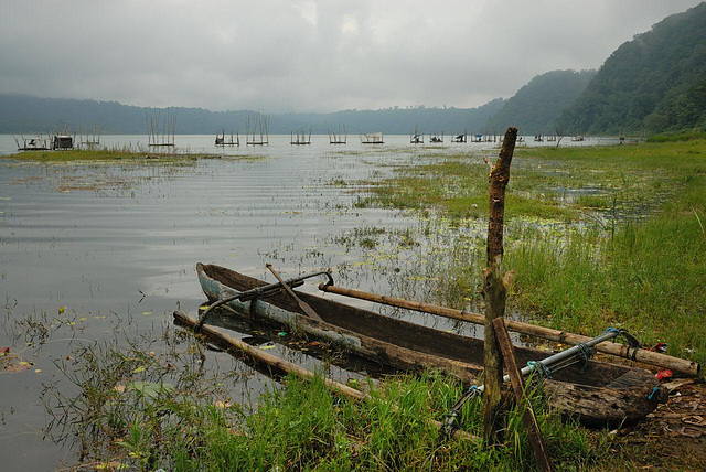 The Buyan Lake from the pier side