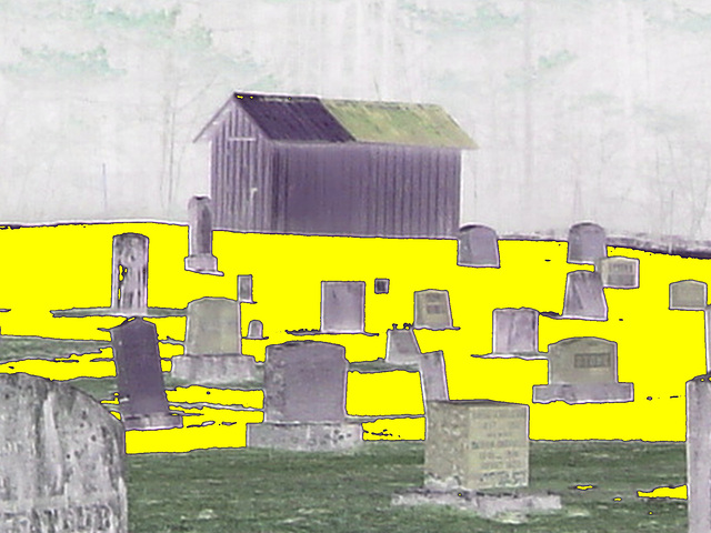Union cemetery / Négatif RVB