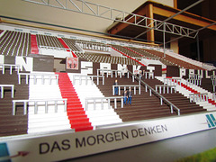 Südkurve im Modellbau - Millerntor-Stadion  (1:100)