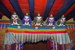 Temple decoration beyond the entrance door