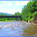 Pont et rivière  / Bridge and river - Vermont  USA