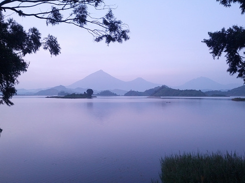 Dawn at Lake Mutanda