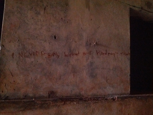 Graffiti in a Torture Chamber