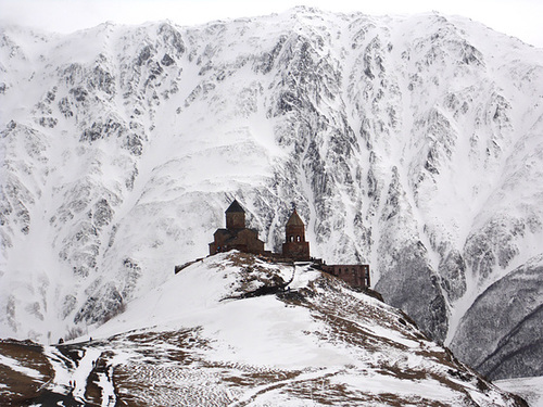 Cliffs and Snow add Dramatic Effect