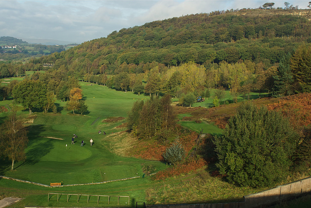 Shire Hill over Glossop Golf Course