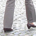 Handlesbanken ultra mature Lady in sexy rowboat shoes /  Jolie Dame d'âge mur en chaussures sexy à petits talons - Ängelholm  / Suède - Sweden.  23 octobre 2008 Version éclaircie