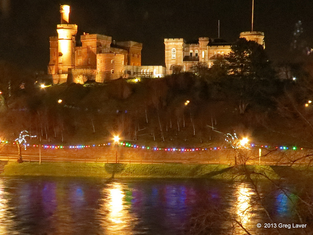 Inverness Castle by night