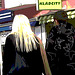 Klädcity typical Swedish blond Lady in chunky hammer heeled Boots /  Blonde typique de la Suède en bottes à talons trapus - Ängelholm / Suède - Sweden.  23 octobre 2008 - Postérisation