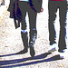 Jolie adolescente blonde en bottes à talons plats / Blond Swedish teenager in sexy flat boots  - Ängelhlom /  Sweden Suède .  23 octobre 2008 - Postérisation saturée