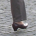 Handlesbanken ultra mature Lady in sexy rowboat shoes /  Jolie Dame d'âge mur en chaussures sexy à petits talons - Ängelholm  / Suède - Sweden.  23 octobre 2008