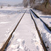 Gleis im Schnee