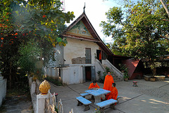Monks housing at Wat Xieng Thong