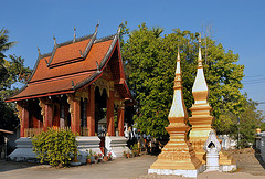 The Buddha footprint pavilion at Wat Saen