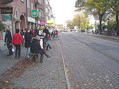 Frisör bus stop /  Ängelholm - Suède / Sweden.  23 octobre 2008