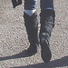 Jolie adolescente blonde en bottes à talons plats / Blond Swedish teenager in sexy flat boots  - Ängelhlom /  Sweden Suède .  23 octobre 2008