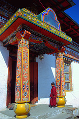 Novice at the Zangdopelri Temple
