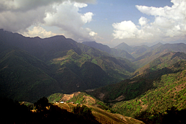 View into the valley near Deothang