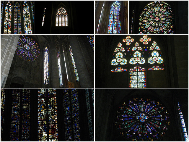 vitraux de la basilique Saint-Nazaire à Carcassonne