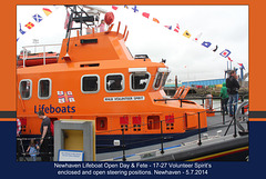RNLB 17-27  steering positions - Newhaven Lifeboat Station Open Day - 5.7.2014