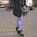 La Dame blonde Hoss Oss Fär en bottines sexy à talons hauts /  -  Hoss Oss Fär Swedish blond mature in short high-heeled Boots