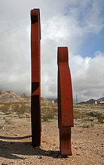 Rhyolite Public Art - Miner & Penguin (5321)