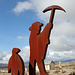 Rhyolite Public Art - Miner & Penguin (5325)