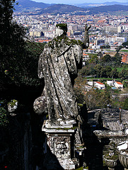 Statue and view