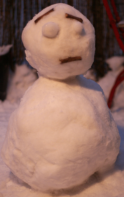 comic snowman