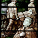 Detail of War Memorial Window, Yoxall Church, Staffordshire