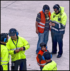 a relatively young ground crew......