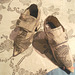 Talons marteaux artisanals avec motifs / Craft hammer heels with motif - Bata Shoe Museum. Toronto, CANADA - 3 juillet 2007