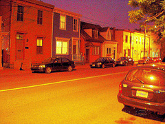 Halifax by the night  / Canada.  June / Juin 2008 - Contours plus nets avec couleurs ravivées