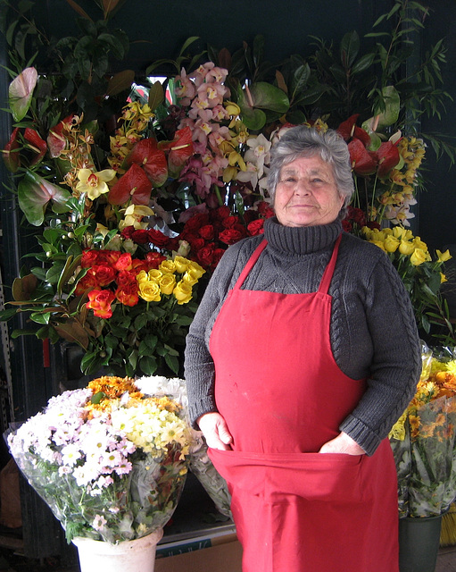 Benfica, flowers vendor