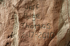 Bat Cave Butte Very Recent Graffiti (3930)