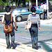 Jeune beauté asiatique en talons hauts / Short young Asian in jeans and high heels- Halifax, NS. Canada - Juin 2008- Postérisation