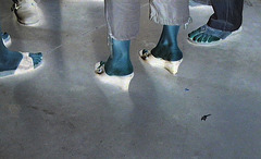 Chaussures et pieds érotiques de mariage /  Weding sexy feet and shoes  - Anonymes / Anonymous . Négatif