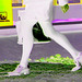 Direkten hatter in chunky heeled shoes and sexy skirt /  Suédoise à chapeau en jupe sexy et souliers à talons trapus /   Ängelholm /  Suède - Sweden.  23/10/2008 - Négatif RVB aux couleurs ravivées