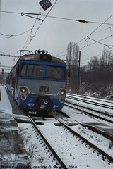 CD #452006-0 Arriving at Nadrazi Hostivar, Prague, CZ, 2010
