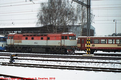CD #'s 751004-3 and 451004-? in the Snow, Picture 2, Cercany Bohemia (CZ), 2010