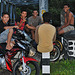 Bali youngsters meeting at the bridge