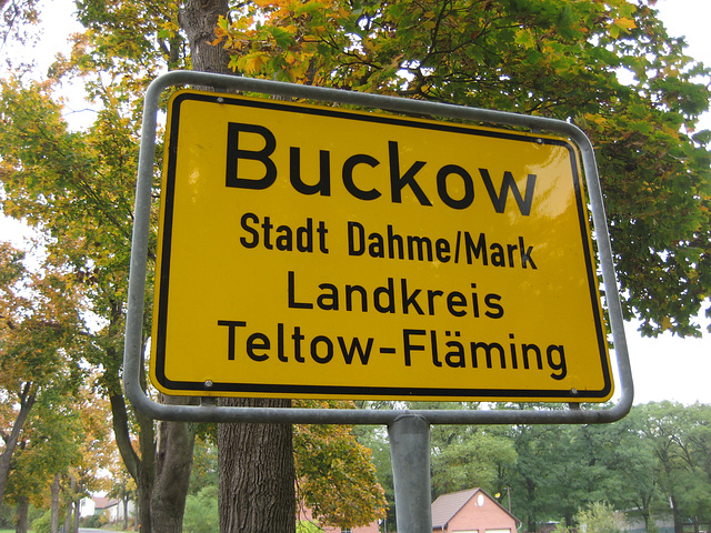 Ortseingang Bike - Buckow