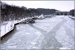 Winter im Februar 2010 am Mittellandkanal
