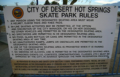Skate Park Rules (5867)