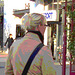 La Dame blonde Rikstelefon avec lunettes et bottes sexy / Rikstelefon Blond mature Lady with glasses in jeans and flat sexy Boots - Ängelholm  / Suède - Sweden.  23-10-2008 - Postérisation